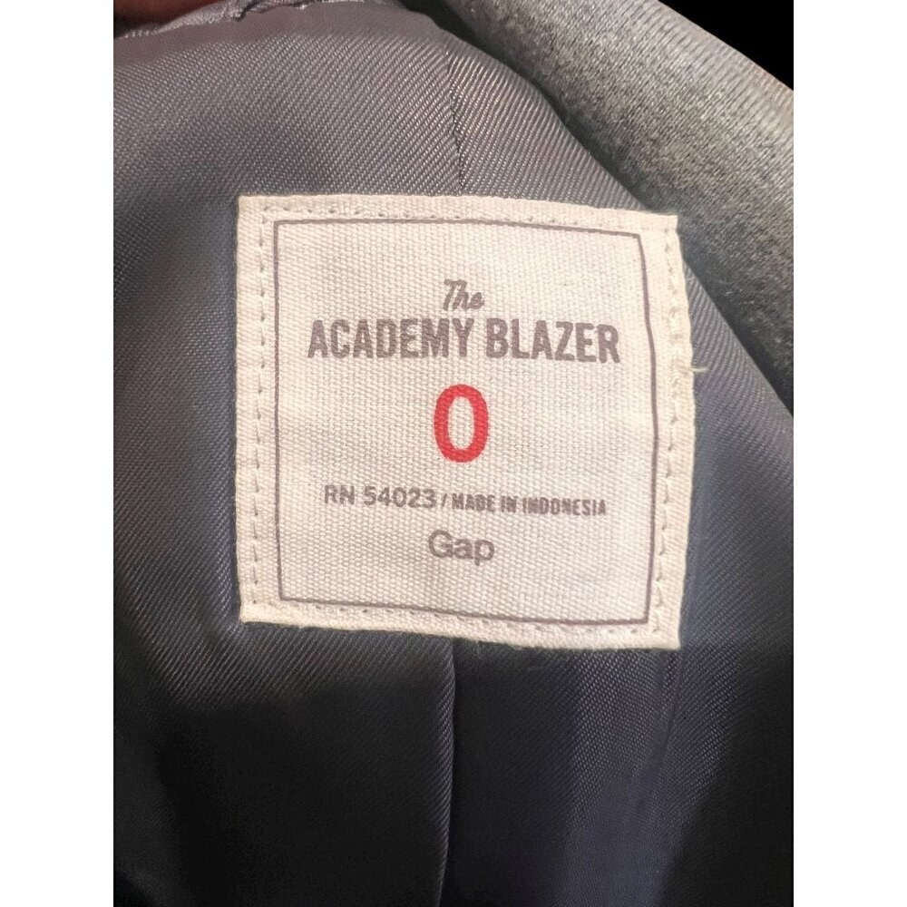 Gap Academy Blazer Womens SM Gray/Coral Piping FALL Light Academia american prep - Picture 6 of 10